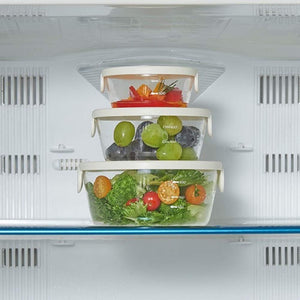 Hario Heat Resistant Glass Storage Container Set (3) White Made In Japan - YOYO JAPAN