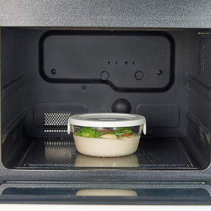 Hario Heat Resistant Glass Storage Container Set (3) White Made In Japan - YOYO JAPAN