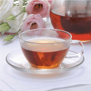 Hario Heat Resistant Glass Teacup & Saucer 230Ml - YOYO JAPAN