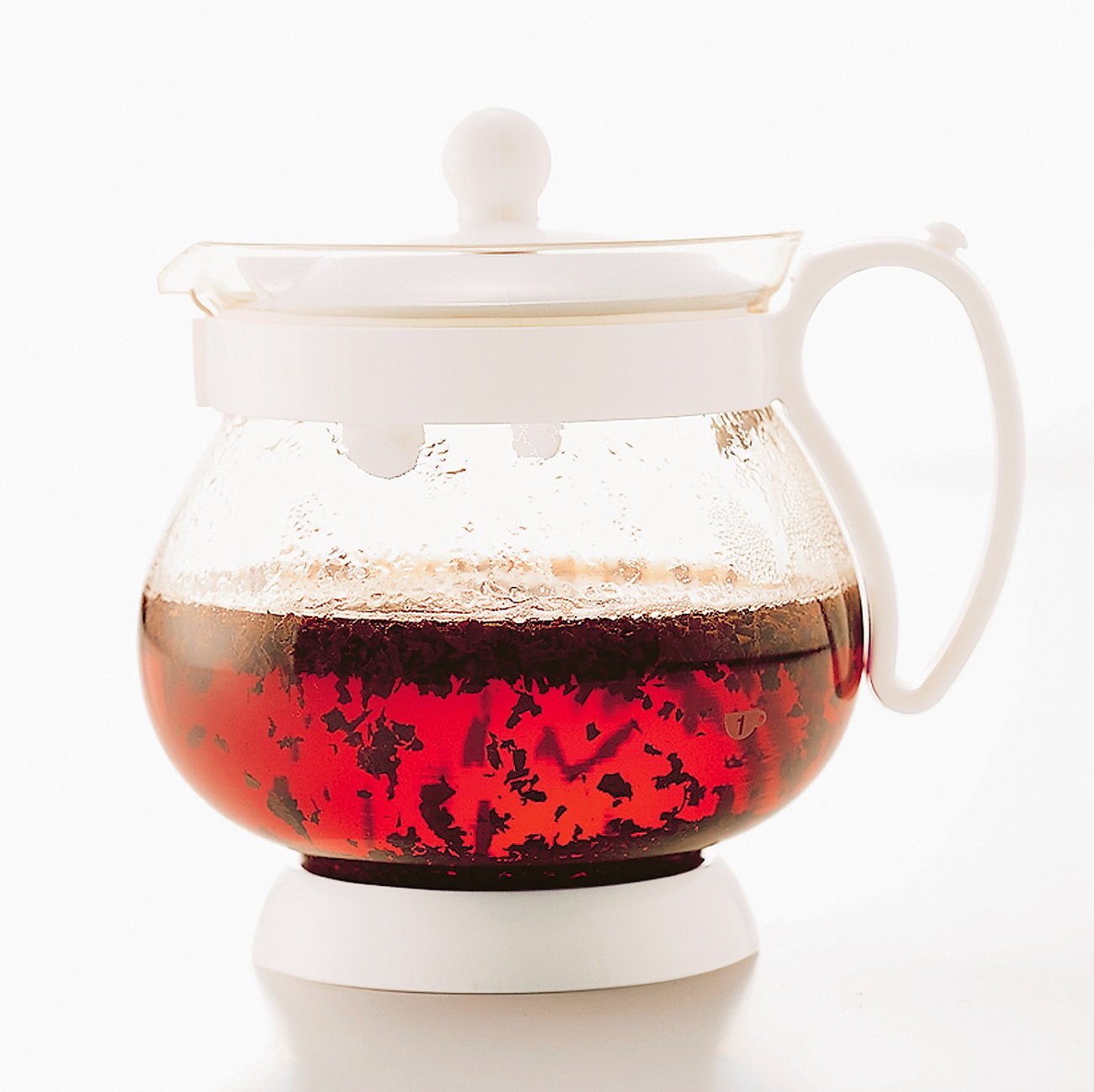 Hario Jumping Leaf Pot White Jpp-50W For 2-3 People - Made In Japan - YOYO JAPAN