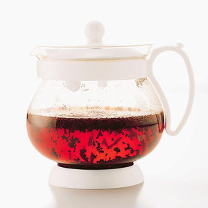 Hario Jumping Leaf Pot White Jpp-50W For 2-3 People - Made In Japan - YOYO JAPAN