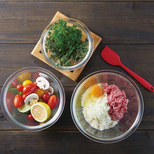 Hario Japan Heat Resistant Glass Bowl 1500Ml Buono Kitchen Mxp-150-Bk Clear - YOYO JAPAN