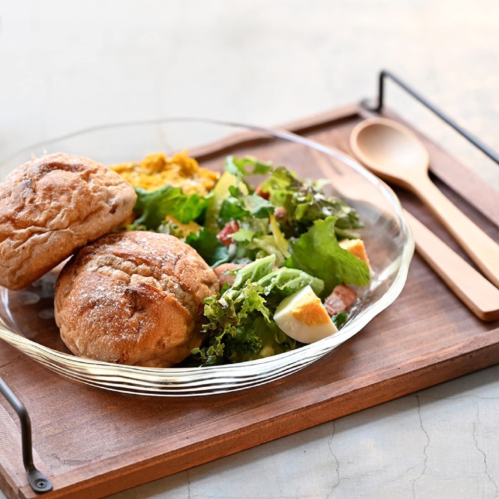 Hario Japan Heat Resistant Glass Plate 1100Ml Buono Kitchen Hpl-110-Bk Clear - YOYO JAPAN