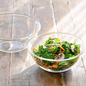 Hario Japan Heat Resistant Glass Shallow Bowl 2500Ml Buono Kitchen Mxpa-250-Bk Clear - YOYO JAPAN
