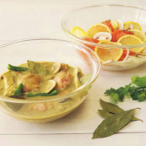 Hario Japan Heat Resistant Glass Shallow Bowl 2500Ml Buono Kitchen Mxpa-250-Bk Clear - YOYO JAPAN