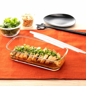 Hario Japan Heat Resistant Glass Storage Container Square 1400Ml Buono Kstl-140-Tw Clear - YOYO JAPAN