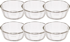Hario Japan Heat Resistant Glass Sweets Bowl Set 6 300Ml Buono Kitchen Swb-30-Bk Clear - YOYO JAPAN