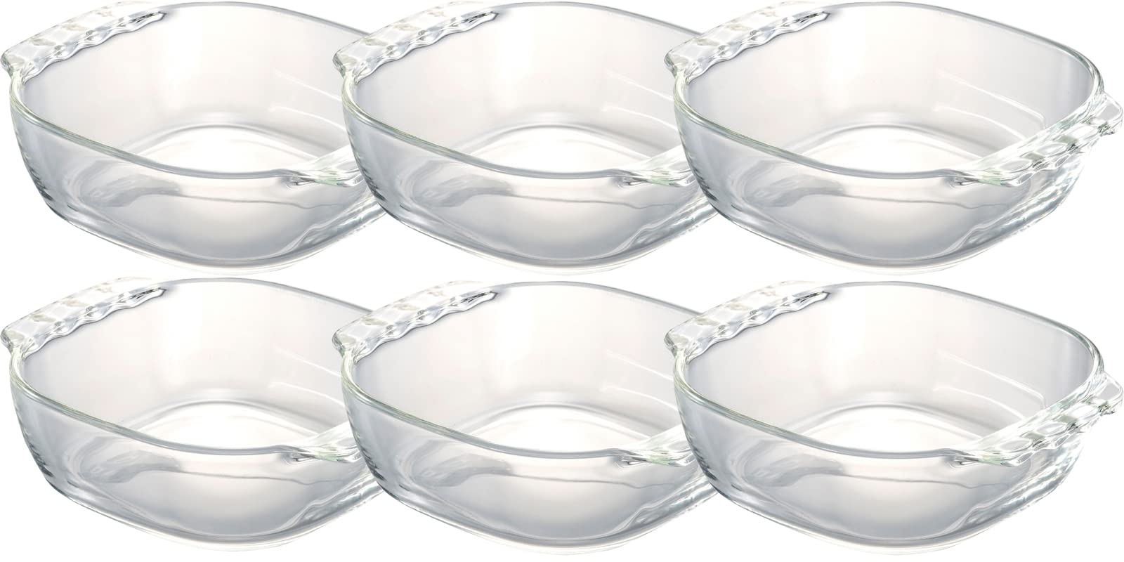 Hario Japan Heat Resistant Glass Toaster Dish 400Ml Buono Kitchen Set Of 6 - Htz-40-Bk - YOYO JAPAN