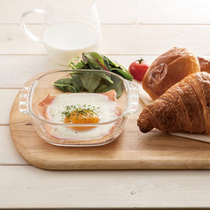 Hario Japan Heat Resistant Glass Toaster Dish 400Ml Buono Kitchen Set Of 6 - Htz-40-Bk - YOYO JAPAN