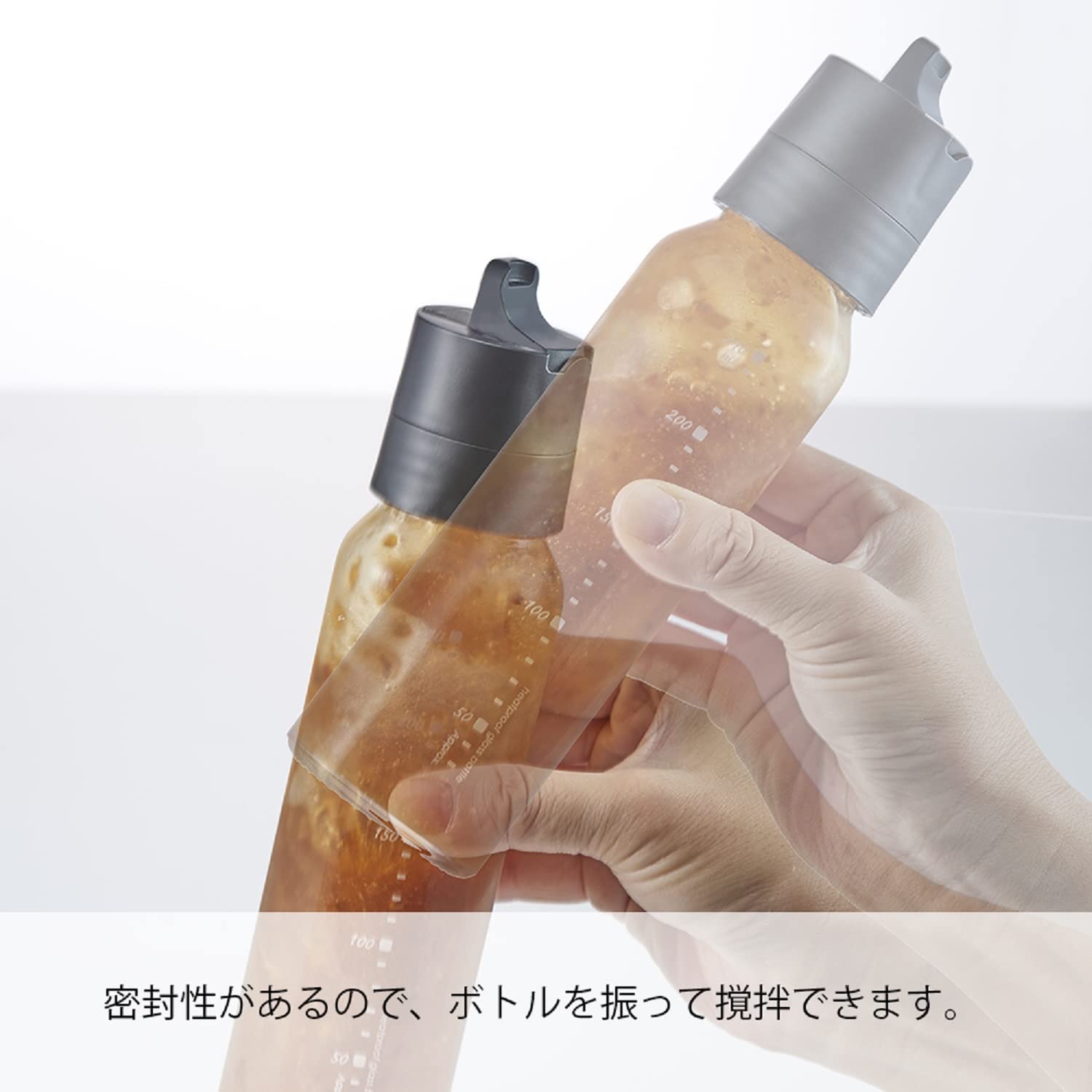 Hario One-Touch Dressing Bottle 120Ml Pale Gray Japan Odb-120-Pgr - YOYO JAPAN