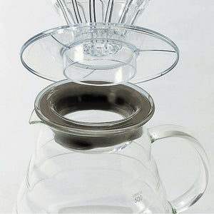 Hario V60 Heat Resistant Glass Coffee Server With Glass Lid & Handle 01 - XGS-36TB (360ml) - YOYO JAPAN