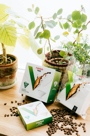 Hario V60 Coffee Maker Brown Misarashi 1-4 Cups Made In Japan Vcf-02-100Mk - YOYO JAPAN