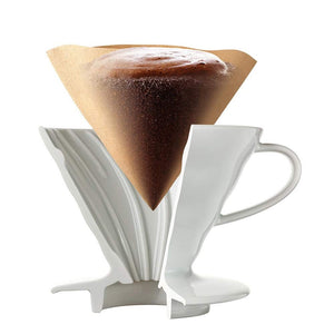 Hario V60 Coffee Maker Brown Misarashi 1-4 Cups Made In Japan Vcf-02-100Mk - YOYO JAPAN