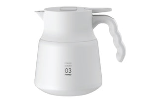 Hario V60 Thermal Stainless Steel Server 800Ml White Vhsn-80-W - Made In Japan - YOYO JAPAN