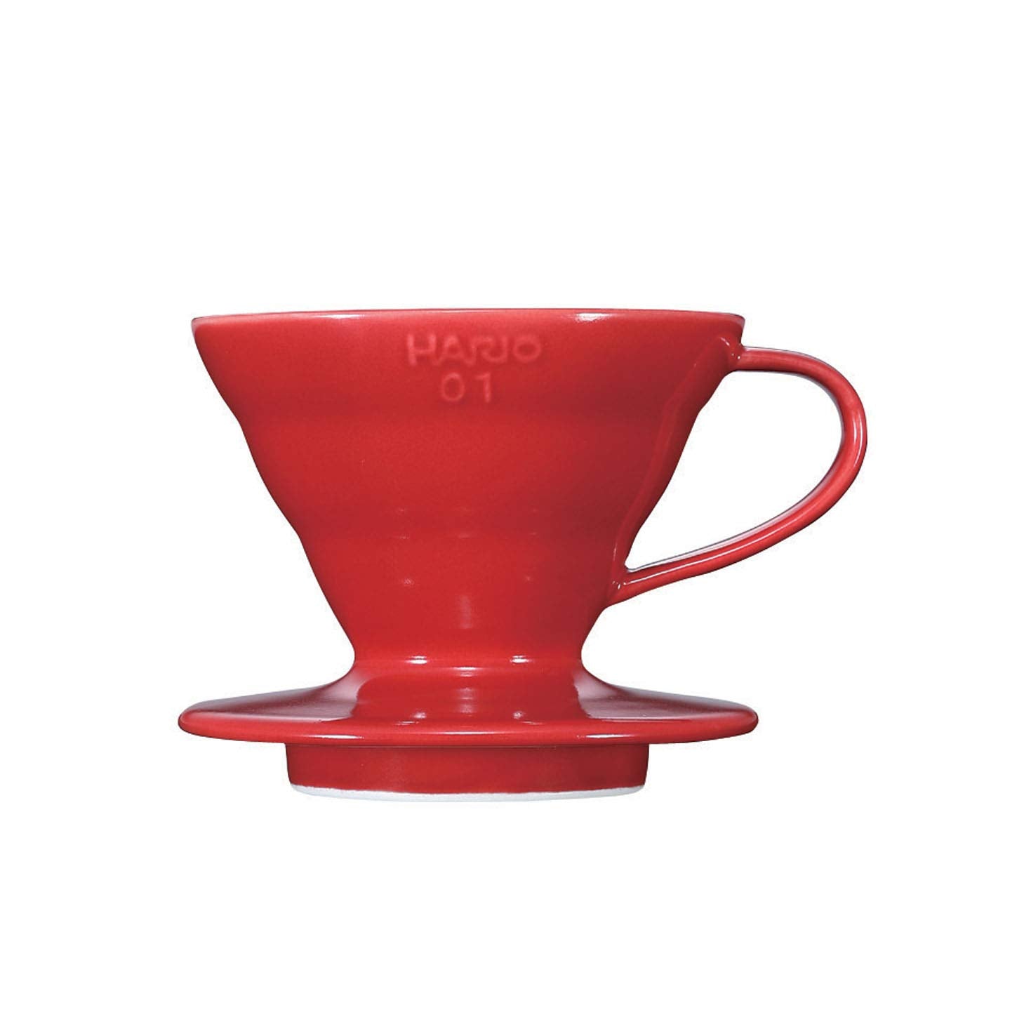 Hario V60 Ceramic Red Coffee Dripper 01 - Japan - For 1-2 Cups - YOYO JAPAN