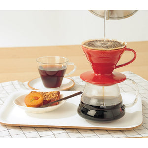 Hario V60 Ceramic Red Coffee Dripper 01 - Japan - For 1-2 Cups - YOYO JAPAN