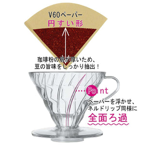 Hario V60 VDCR-02-W Ceramic Dripper 1-4Cups - YOYO JAPAN