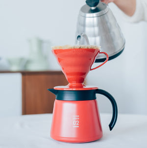 Hario V60 Dripper VDR-02-R Red 1-4 Cups Coffee - YOYO JAPAN