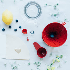 Hario V60 Dripper VDR-02-R Red 1-4 Cups Coffee - YOYO JAPAN