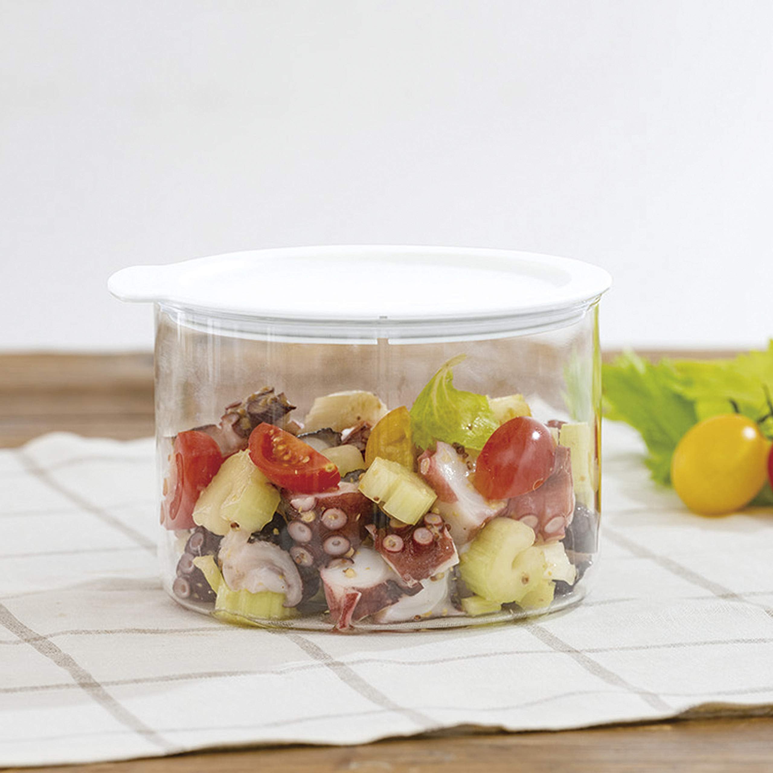 Hario Japan Vinegar Food Container 800Ml White Vfc-800-W 1Pc - YOYO JAPAN