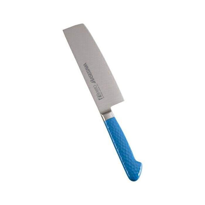 Hasegawa Stainless Steel Antibacterial Nakiri Knife Nakiri 160mm - Blue - YOYO JAPAN