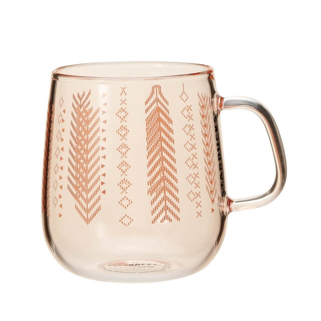 Heat resistant glass mug beige 355ml - Japanese Starbucks - YOYO JAPAN