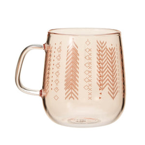 Heat resistant glass mug beige 355ml - Japanese Starbucks - YOYO JAPAN