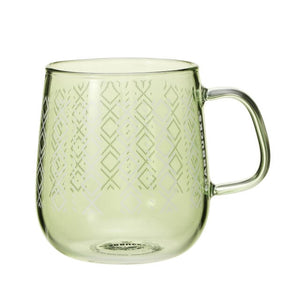 Heat resistant glass mug khaki 355ml - Japanese Starbucks - YOYO JAPAN