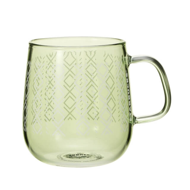 Heat resistant glass mug khaki 355ml - Japanese Starbucks - YOYO JAPAN