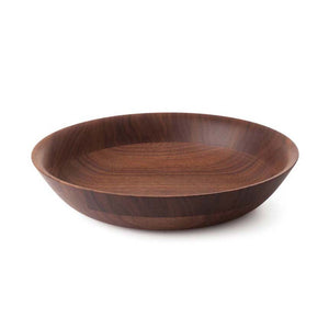 Hikiyose Wooden Dish Walnut - Large - YOYO JAPAN