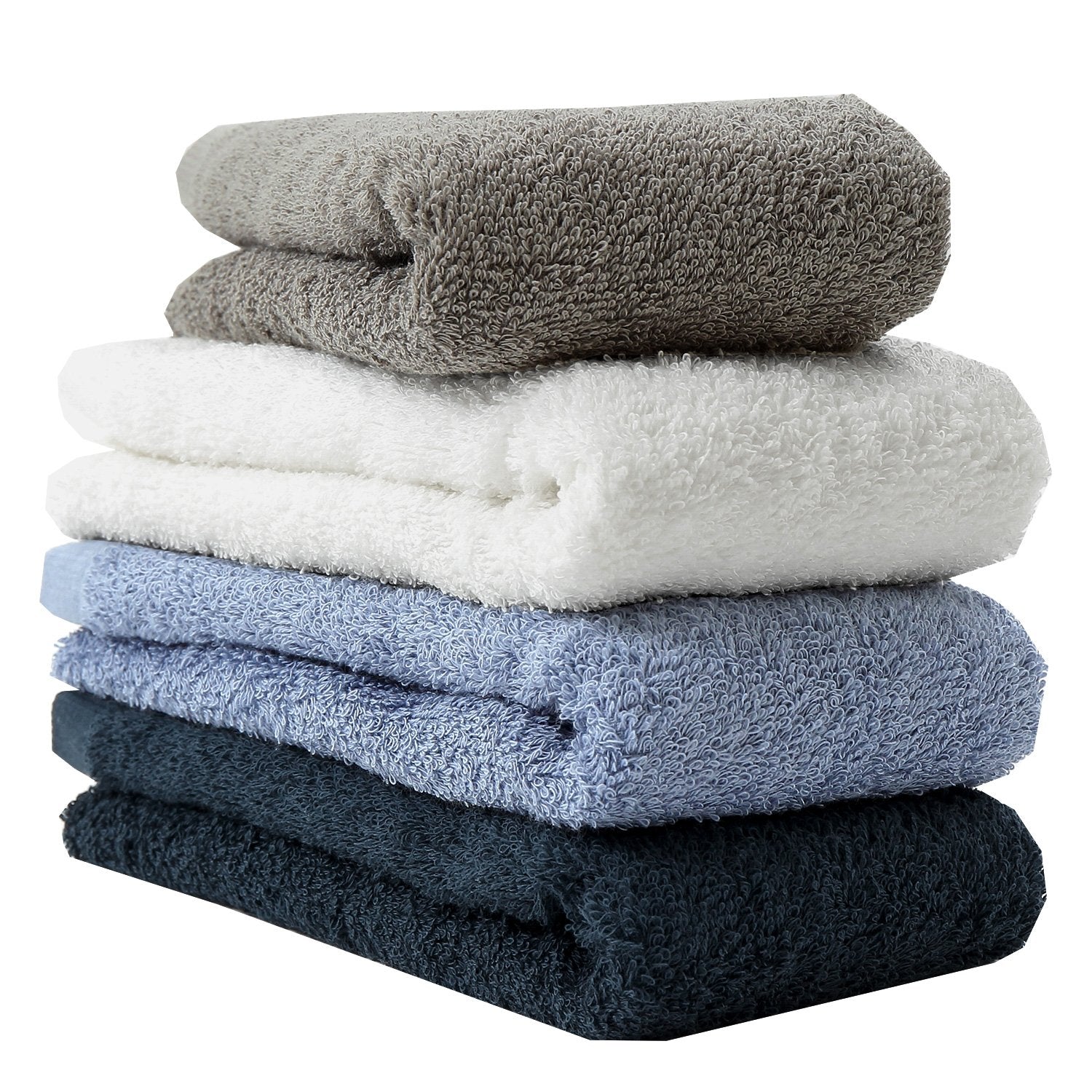 Hiorie Japan Face Towel Set 4 - Antibacterial Deodorizing Room Drying - Hotel Style Towel - Instant Absorption - Assorted 4 Colors - YOYO JAPAN