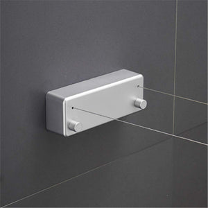 Homeme 30Kg Indoor Clothesline Wall Hanging 4.2M Double Rope Stretchable Slow Recovery Waterproof Rustproof Japan - YOYO JAPAN