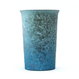 Horie Japan Tsubame Titanium Double Layer Tumbler Kiln Creation 290Cc Gradation Blue 2 Pcs Set - T13Km300Gbset - YOYO JAPAN