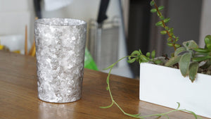 Horie Japan Niigata Tsubame Titanium Double Tumbler Kiln Creation Light 270Cc Silver T09Kms270 - YOYO JAPAN