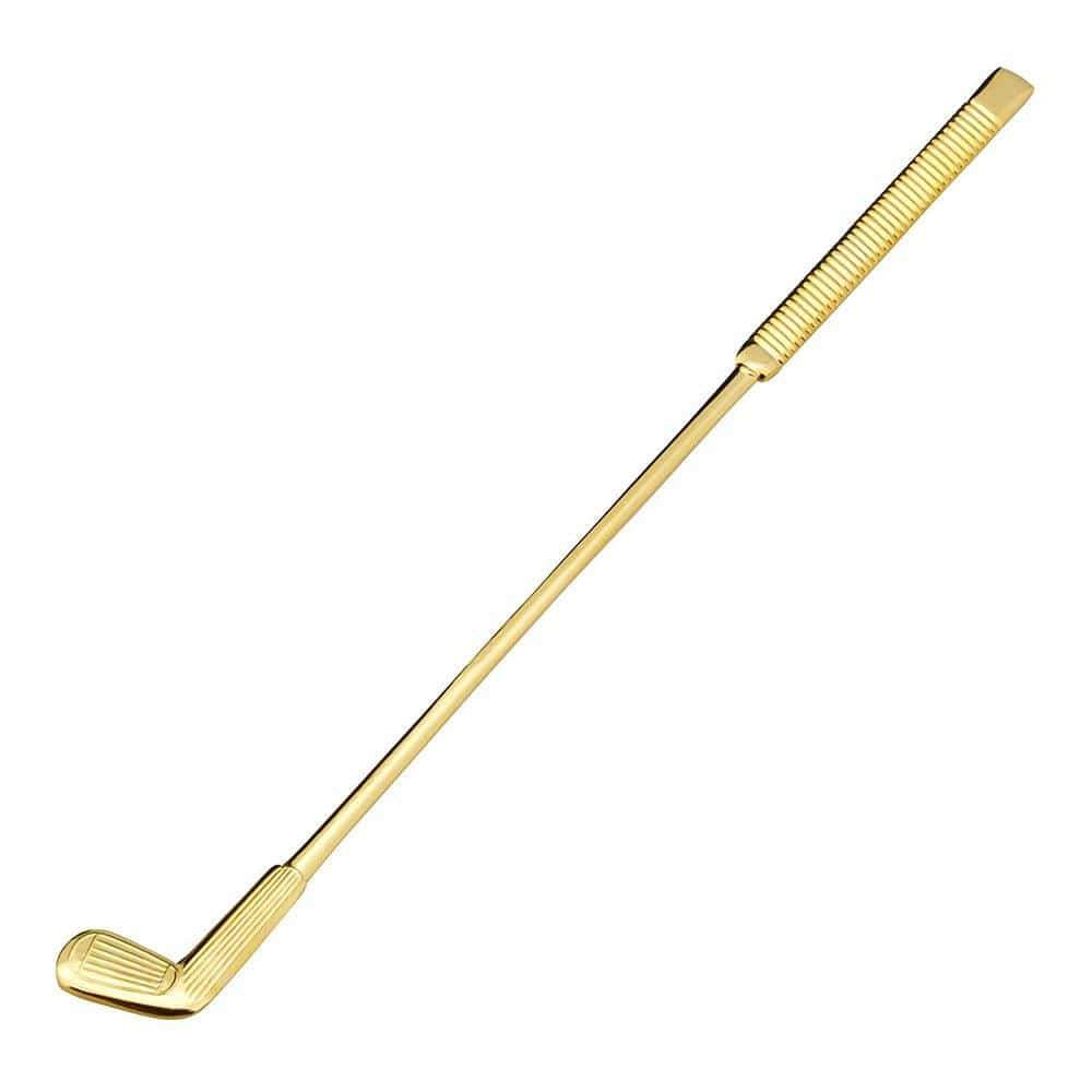 Ichibishi 18-8 Stainless Golf Club Shaped Drink Stirrer Gold - Made In Japan - YOYO JAPAN