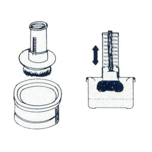 Ichibishi Stainless Steel Takoyaki Basting Mop Oil Dispenser Japan - Large Cotton Head Removable - YOYO JAPAN