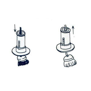 Ichibishi Stainless Steel Takoyaki Basting Mop Oil Dispenser Japan - Large Cotton Head Removable - YOYO JAPAN