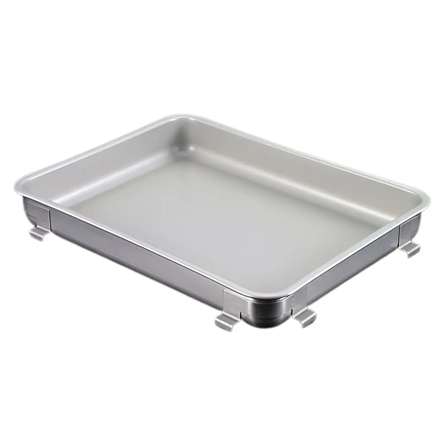 Ikeda Stainless Steel Antibacterial Fluororesin-Coated Stackable Tray For Perishables 350x265x45mm - YOYO JAPAN