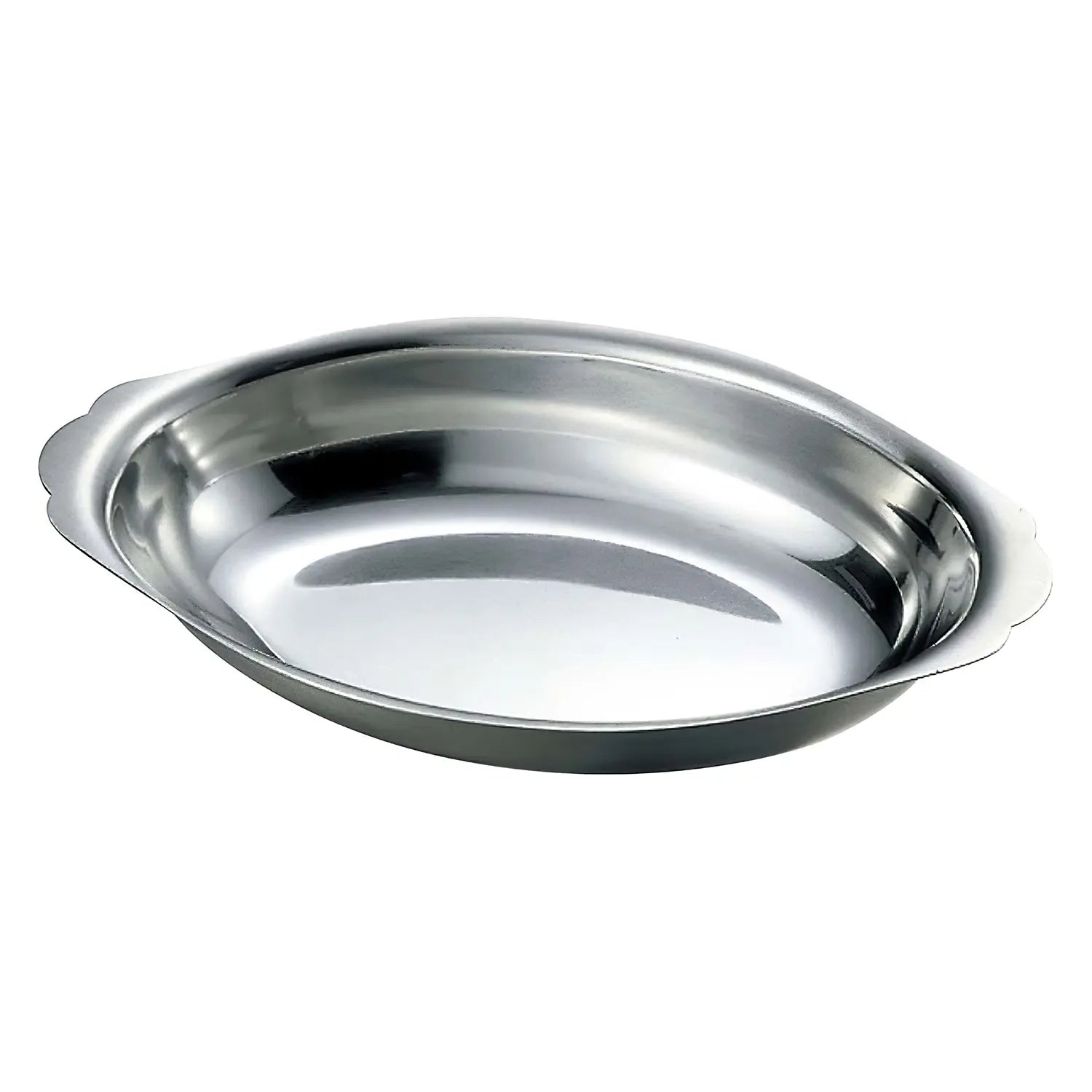 Ikeda Japan Stainless Steel Deep Gratin Dish - 120 Character Limit - YOYO JAPAN