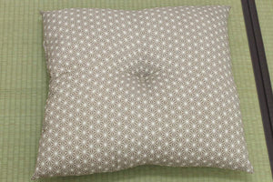 Ikehiko Zabuton Meisen Made In Japan Set Of 2 55X59Cm 3565620 Nishiki Beige - YOYO JAPAN