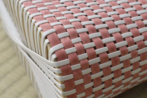 Ikehiko Corporation Red #3664029 Polypropylene Bedding Pillow Rattan Style Light & Durable Hand-Woven Japan - YOYO JAPAN