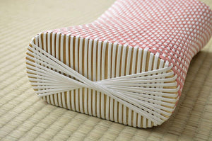 Ikehiko Corporation Red #3664029 Polypropylene Bedding Pillow Rattan Style Light & Durable Hand-Woven Japan - YOYO JAPAN