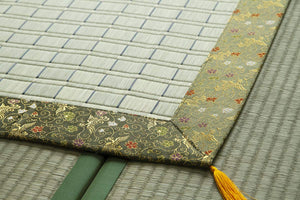 Ikehiko Gozen Goza Buddhist Altar Rush Rush Made In Japan Kakegawa Weave Matsukawa 88X120Cm #3101639 - YOYO JAPAN