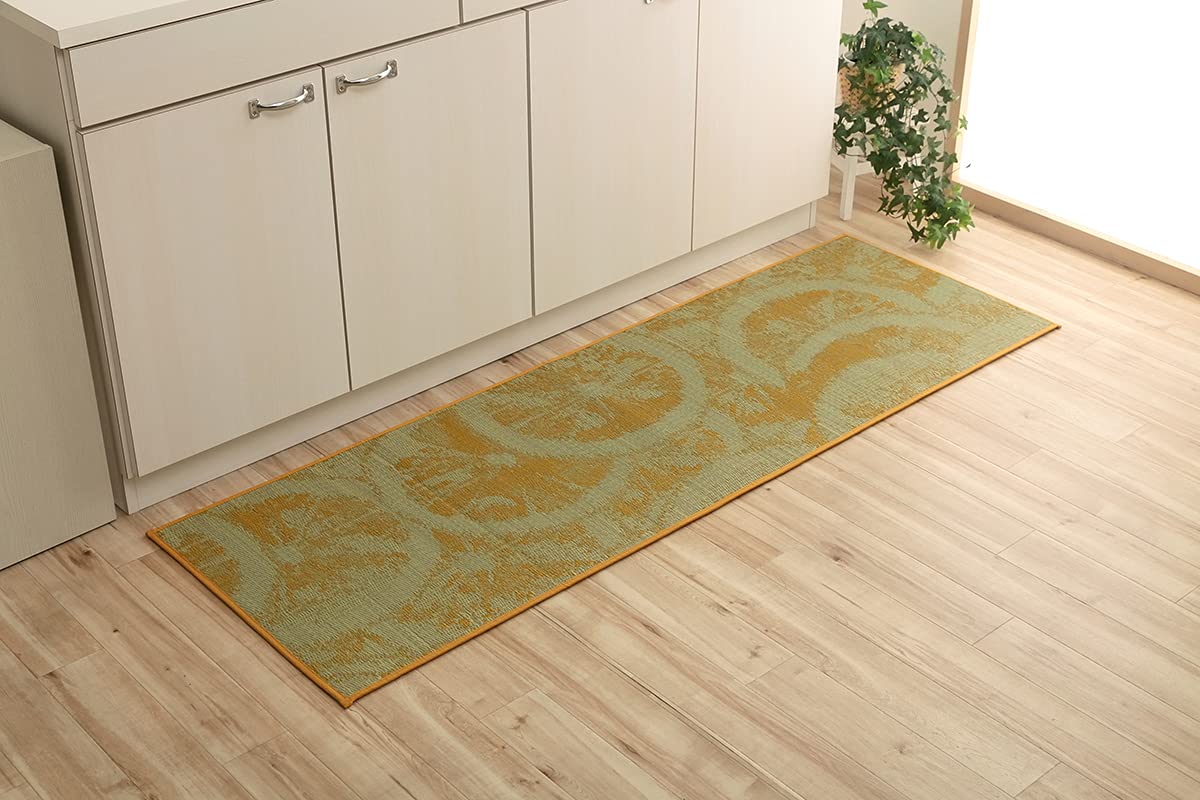 Ikehiko Corporation Japan Igusa Kitchen Mat Natural Material Stain Resistant Urethane 60X180Cm #4137319 - YOYO JAPAN