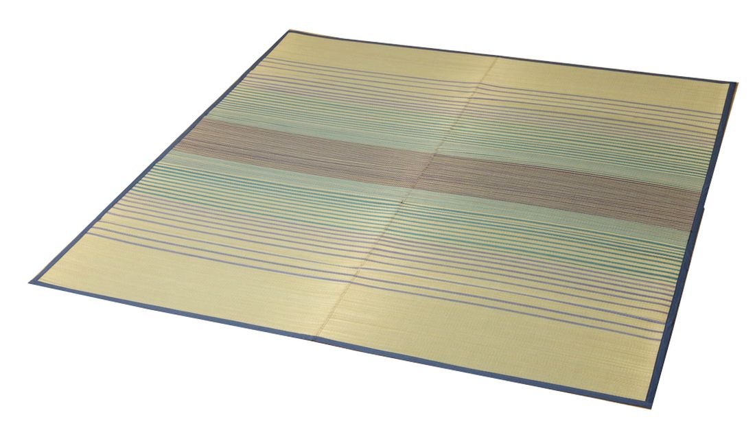 Ikehiko Corporation Igusa Rug Carpet Blue 2 Tatami Square From Japan | 120Cm X 120Cm - YOYO JAPAN