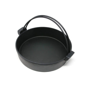 Ikenaga Induction Cast-Iron Sukiyaki Pan With Double Carrying Handles 22cm - YOYO JAPAN