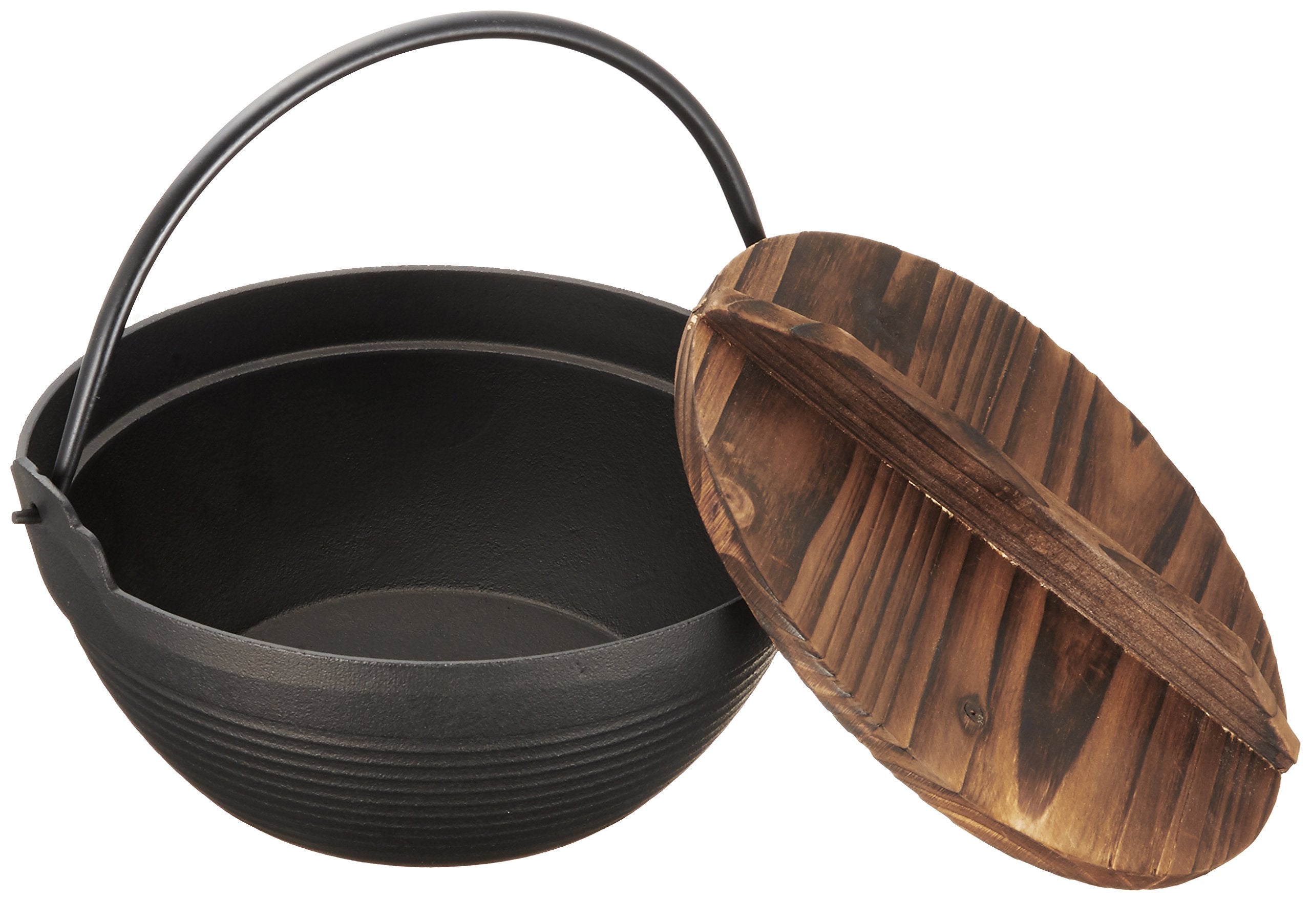 Ikenaga Iron Works Tekko Iron Pot 21Cm For 2-3 People W/ Wooden Lid From Japan - YOYO JAPAN