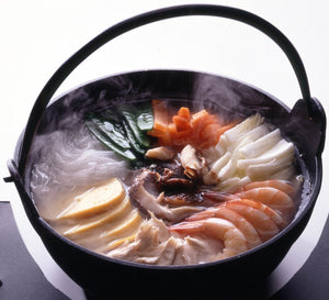 Ikenaga Iron Works Tekko Iron Pot 21Cm For 2-3 People W/ Wooden Lid From Japan - YOYO JAPAN