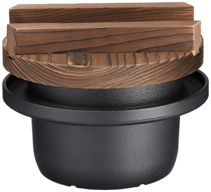 Castle Enterprise Japan Ikenaga Tekko Iron Nambu Ih Compatible 2-Cup Cooking Furnace Gift Wrapping - YOYO JAPAN