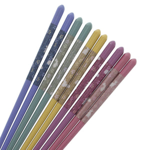 Ishida Japan Natural Wood Chopsticks Set Of 5 Tabi Rabbit Dishwasher Safe 23Cm - YOYO JAPAN